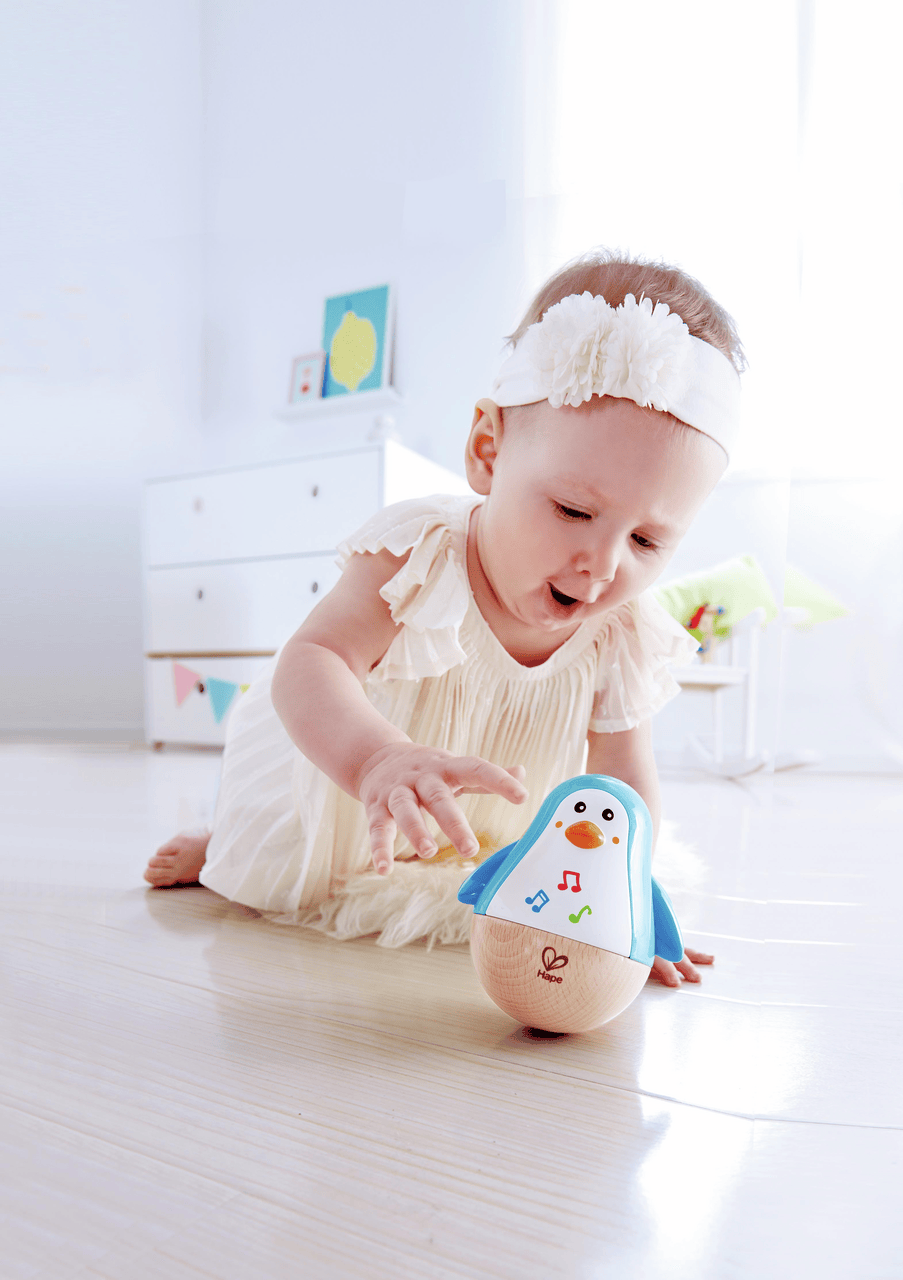 Hape Toys Penguin Musical Wobbler