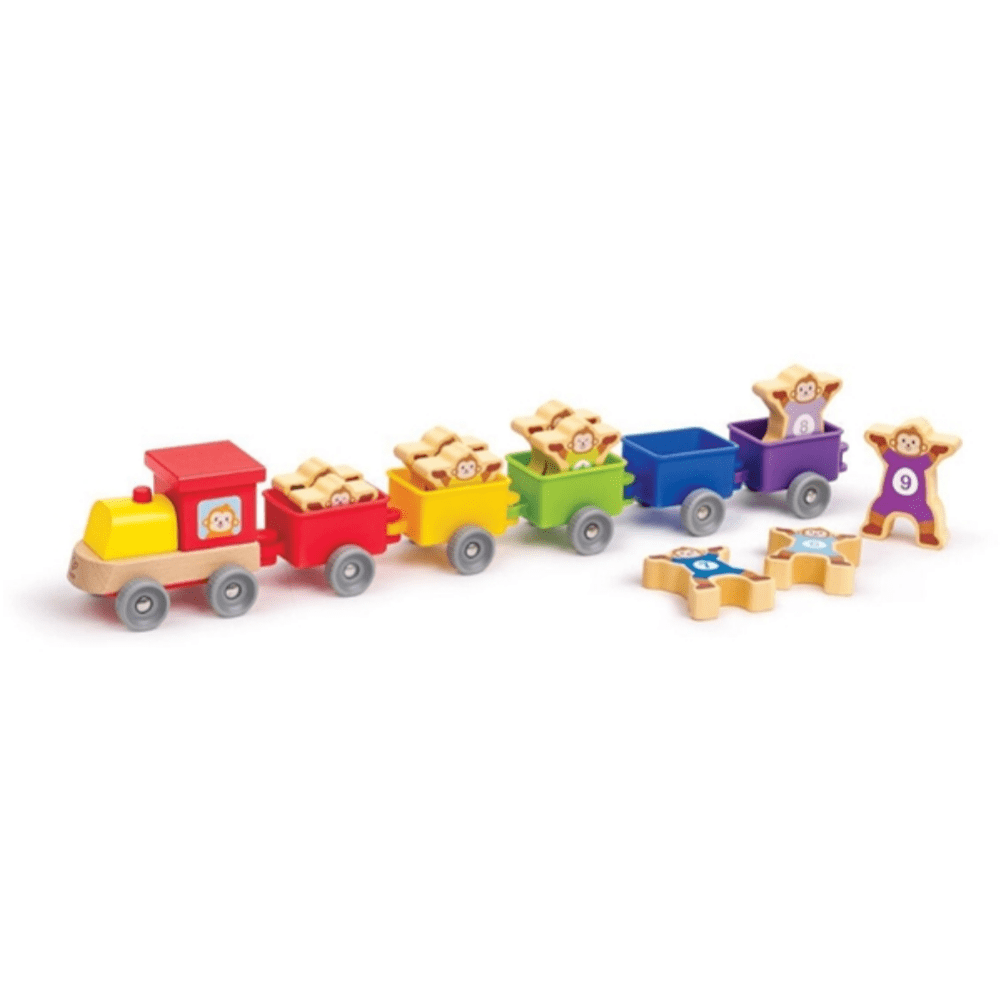 Hape Toys Play Essentials Monkey Number Train