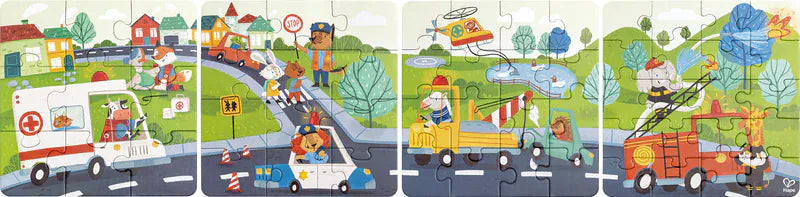 Hape Toys Puzzle & Storytelling - Rescue Vehicle