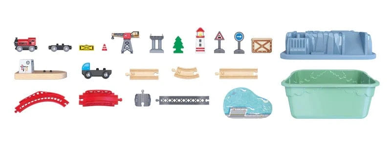 Hape Toys Railway Bucket Harbour Set