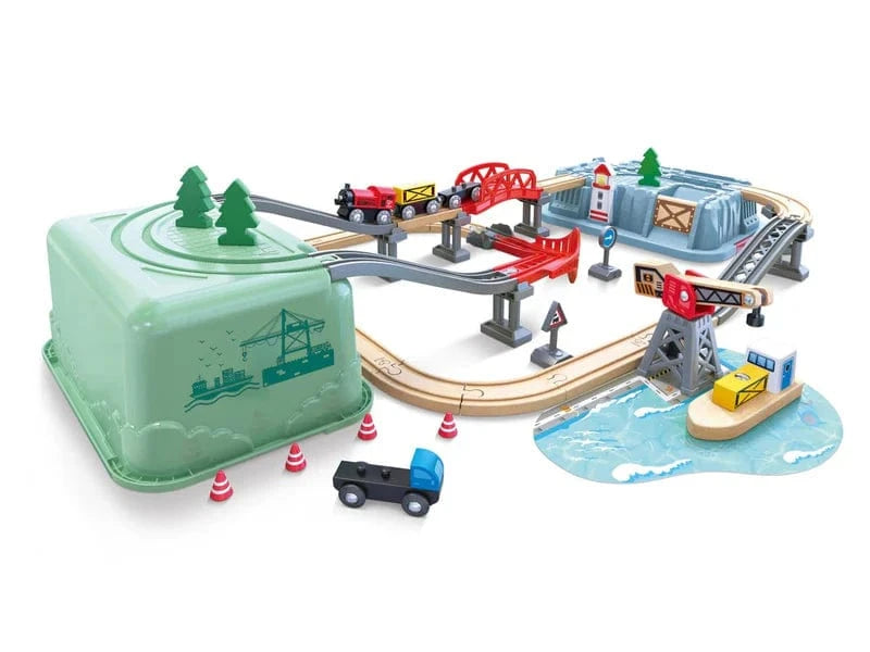 Hape Toys Railway Bucket Harbour Set