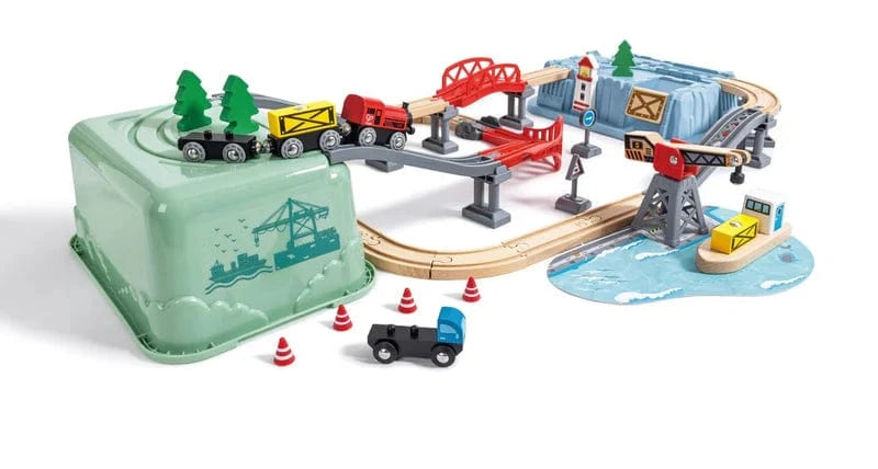 Hape Toys Railway Bucket Harbour Set