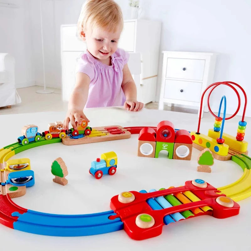 Hape Toys Rainbow Puzzle Railway