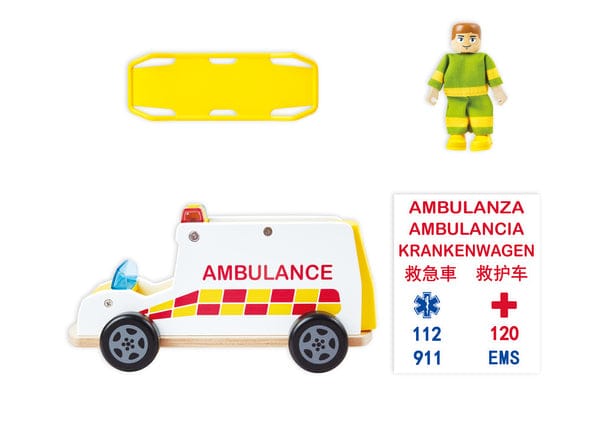 Hape Toys Rapid Response Toy Ambulance