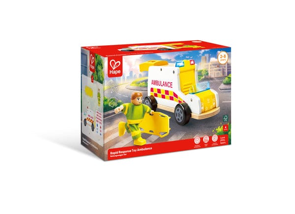 Hape Toys Rapid Response Toy Ambulance