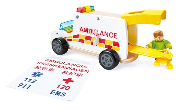 Hape Toys Rapid Response Toy Ambulance