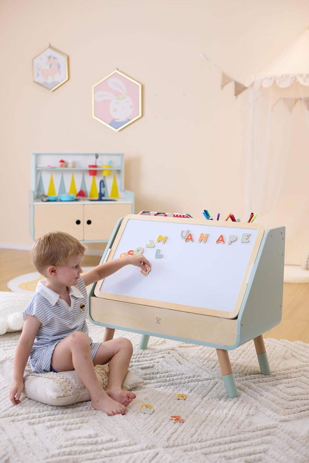 Hape Toys Read & Draw Sling Bookshelf