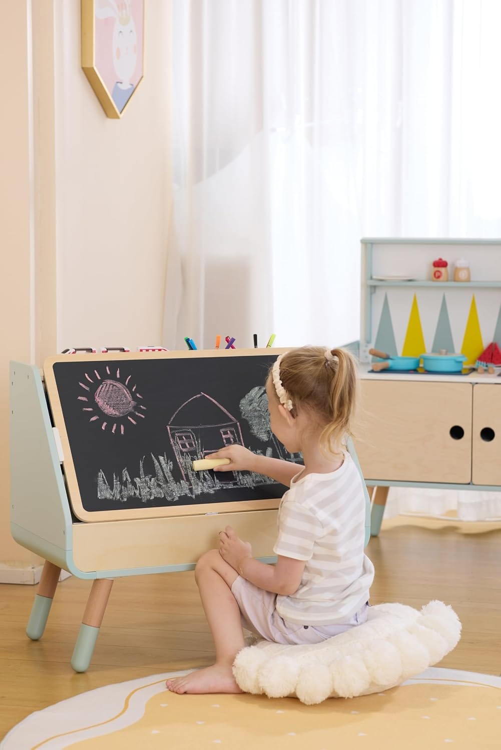 Hape Toys Read & Draw Sling Bookshelf