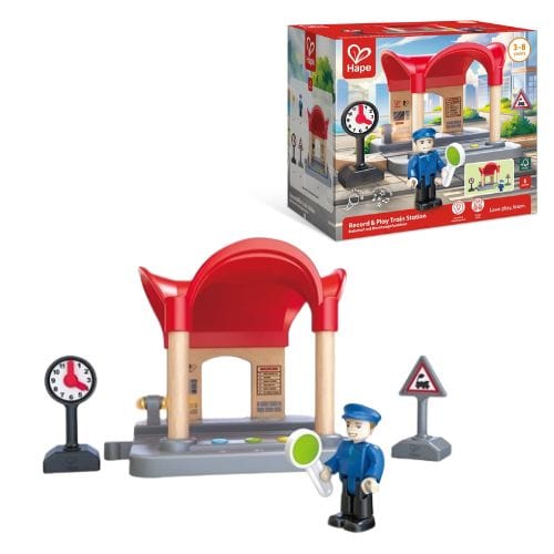 Hape Toys Record & Play Train Station