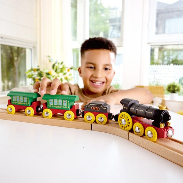 Hape Toys Retro Steam Train with Lights & Sounds