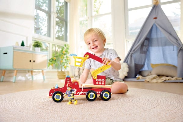 Hape Toys Siren & Lights Toy Fire Truck