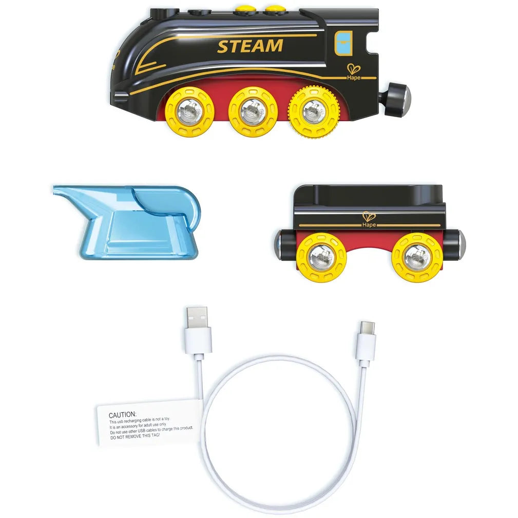 Hape Toys Steam & Whistle Train Set
