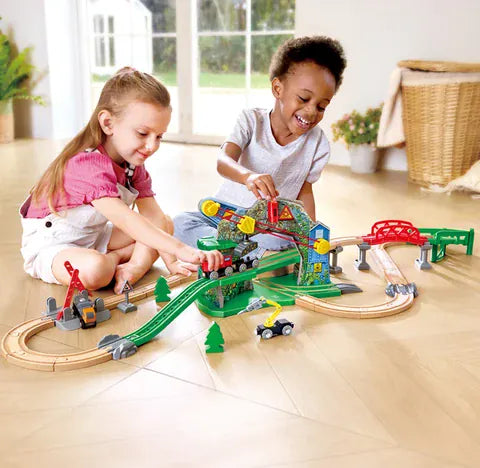 Hape Toys Treasure Mountain Train Set