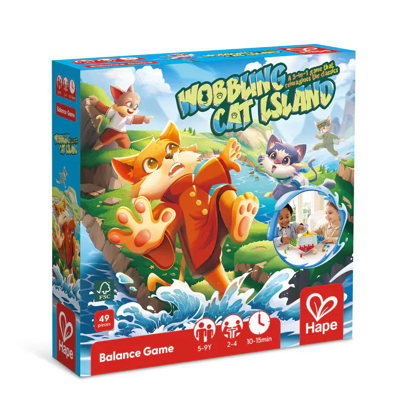 Hape Toys Wobbling Cat Island Game