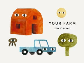 Children's book titled "Your Farm" by Harper Collins, featuring colorful farm scenes and friendly animal illustrations.