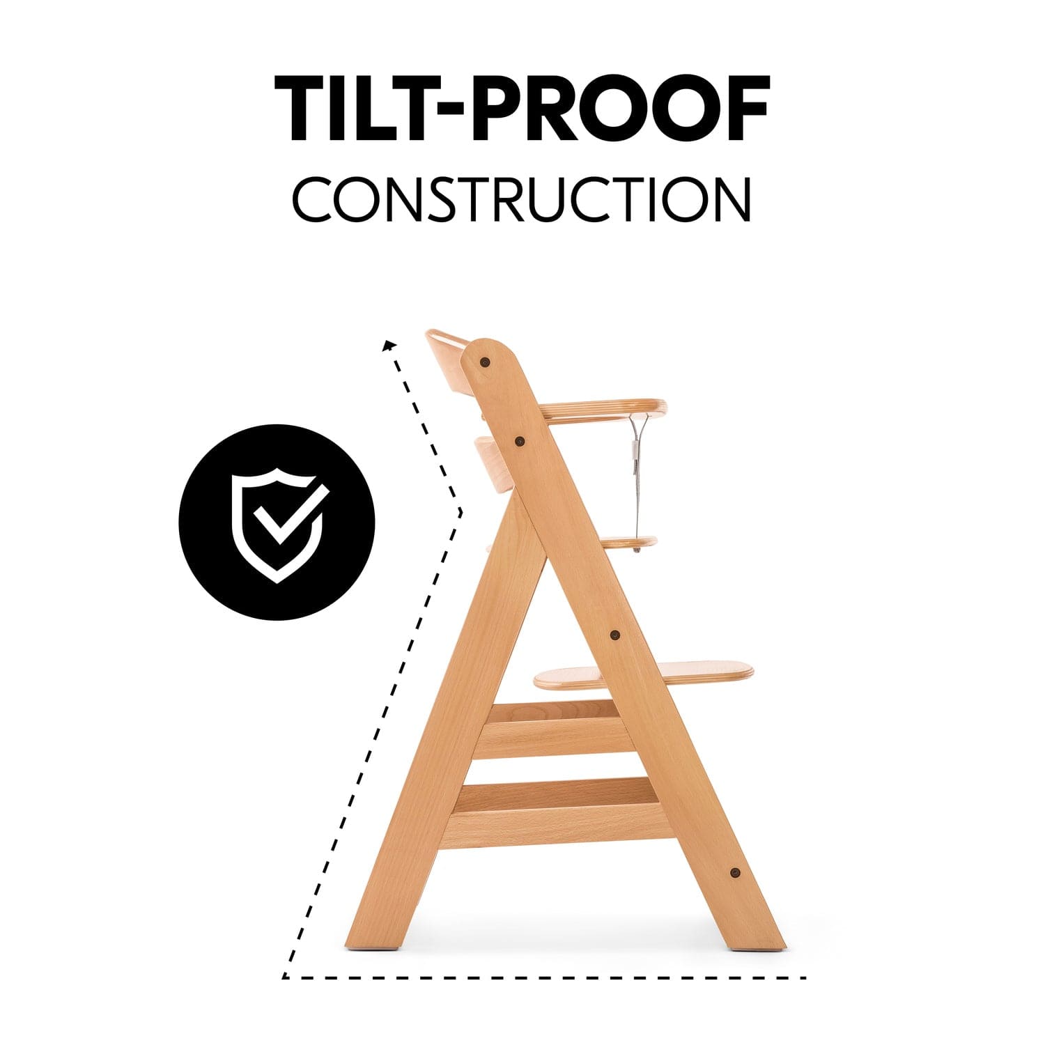 Hauck Childrens Furniture Alpha+ Wooden Highchair