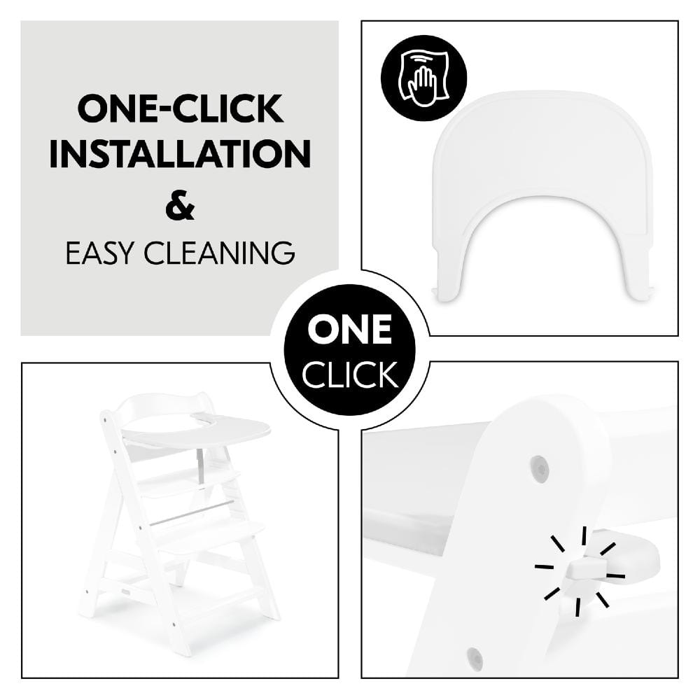 Hauck Childrens Furniture Hauck Alpha Click Tray - White