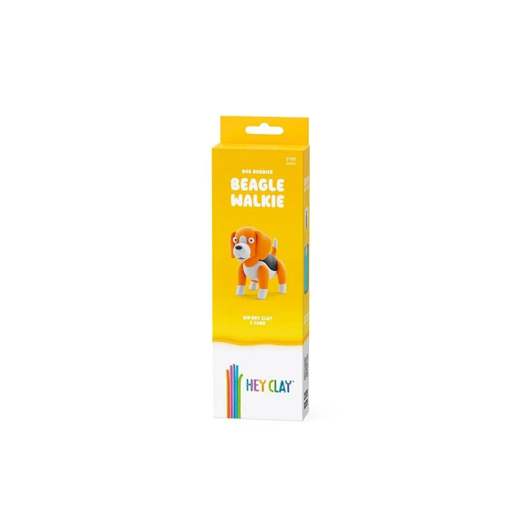 Hey Clay Toys Beagle Walkie, Dog Buddies, 3 cans