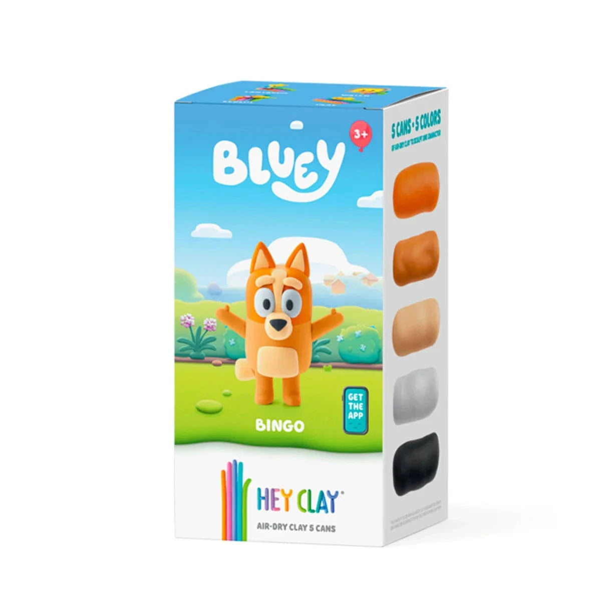 Hey Clay Toys Bingo, Bluey series, 5 cans