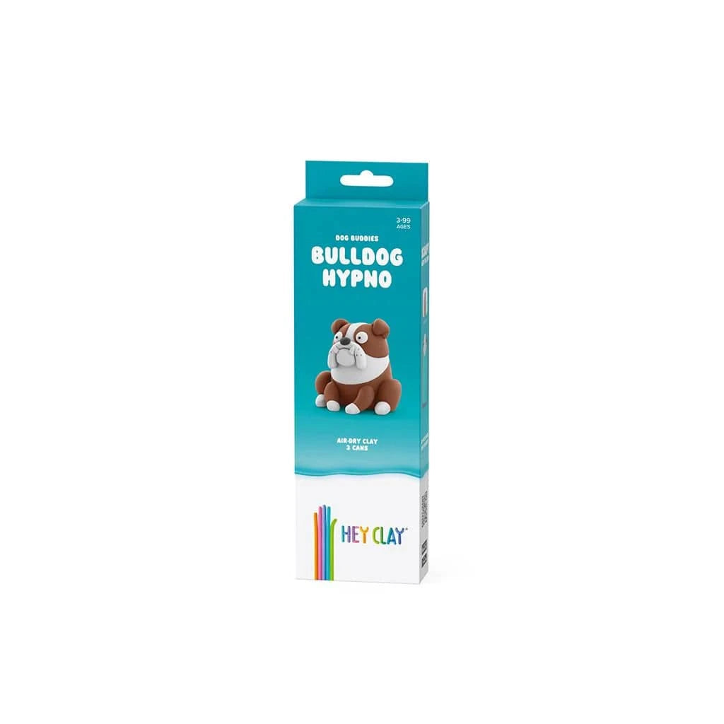 Hey Clay Toys Bulldog Hypno, Dog Buddies, 3 cans