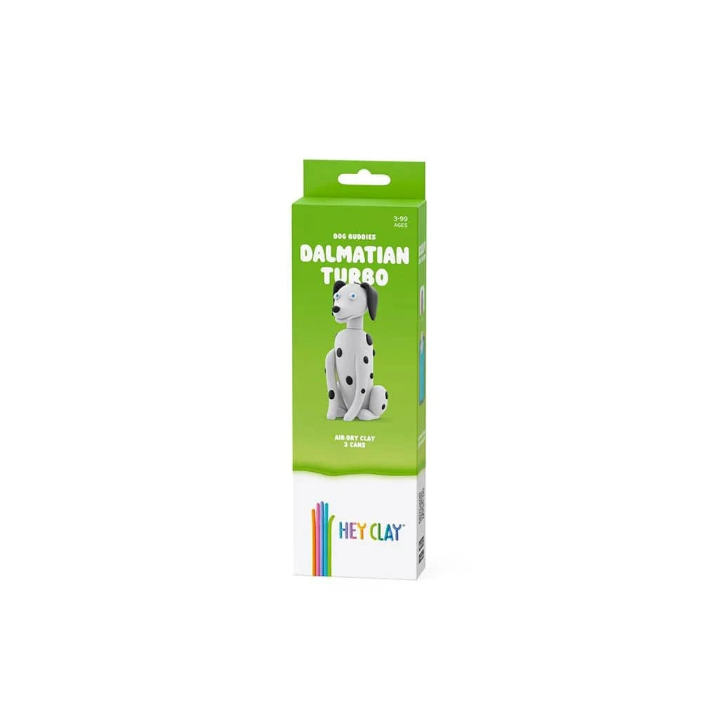 Hey Clay Toys Dalmatian Turbo, Dog Buddies, 3 cans
