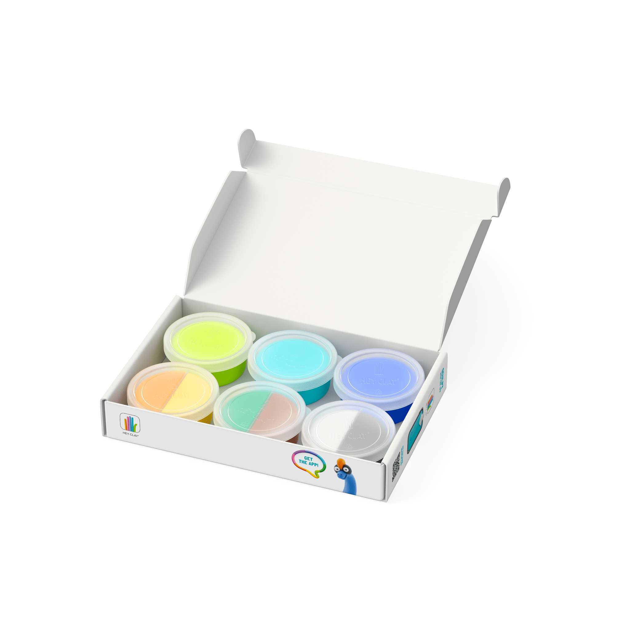 Hey Clay Toys Hey Clay - Dinos, 6 Cans