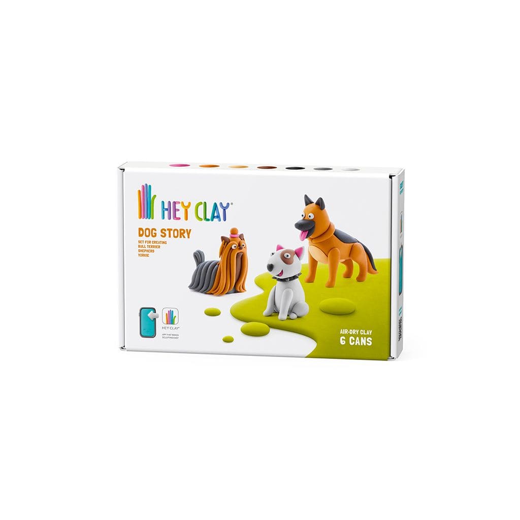 Hey Clay Toys Hey Clay - Dog Story (Shepherd, Bull Terrier, Yorkie)