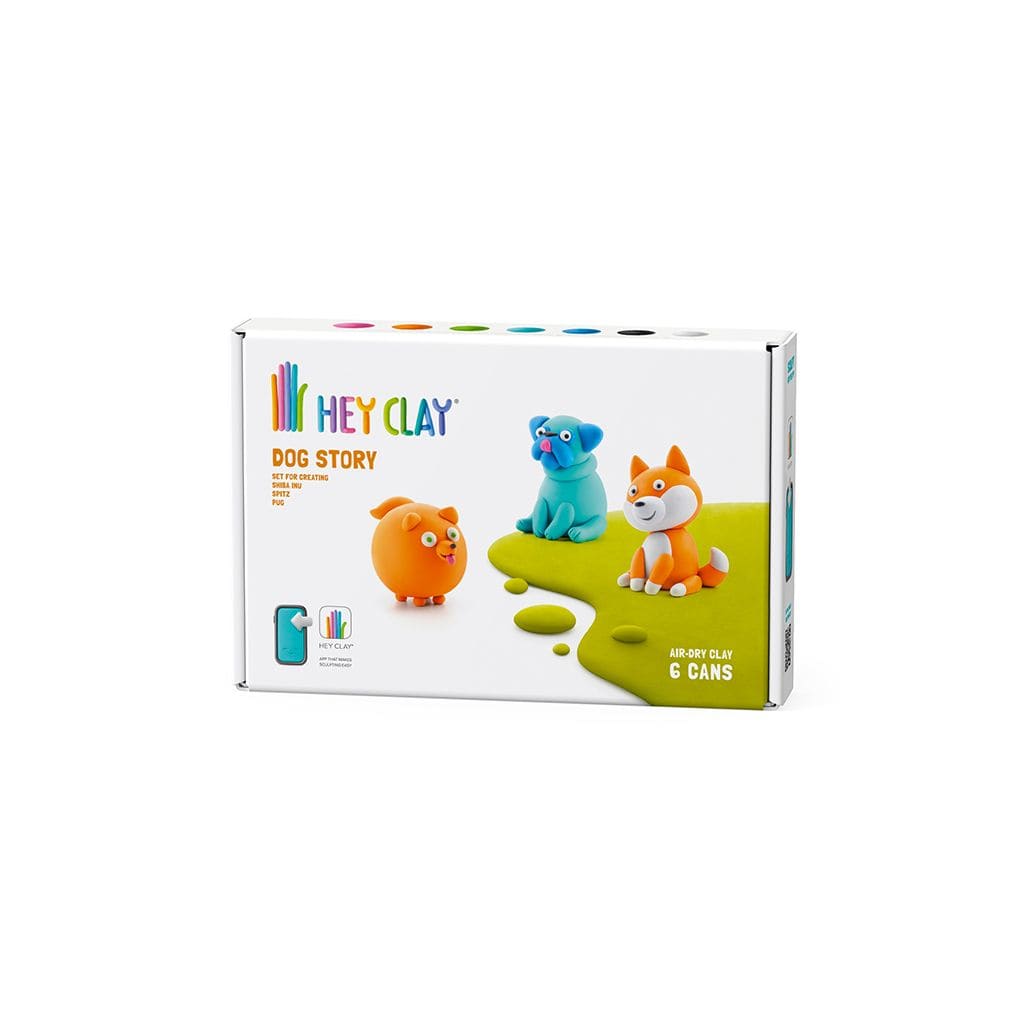 Hey Clay Toys Hey Clay - Dog Story (Spitz, Shiba Inu, Pug)