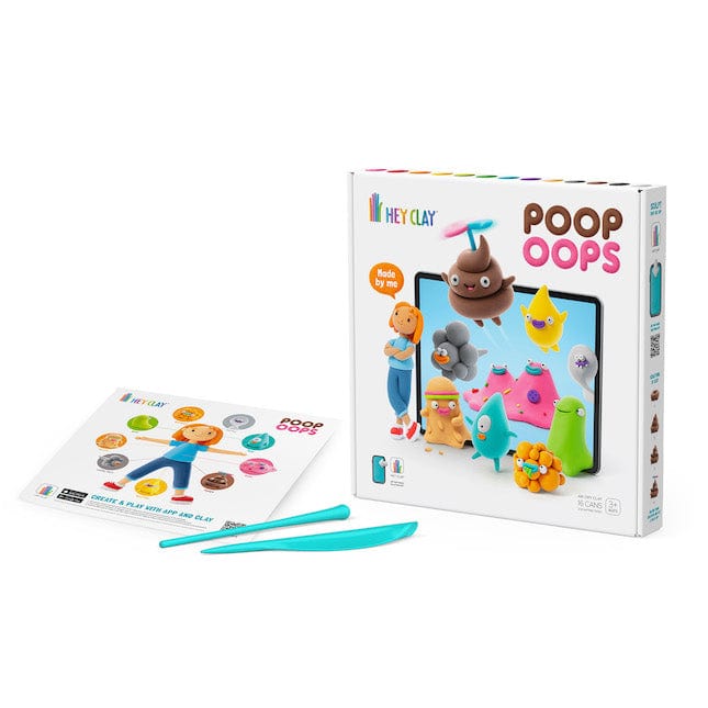 Hey Clay Toys Hey Clay - Poop Oops Set, 16 Cans