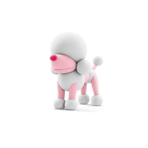 Hey Clay Toys Poodle Poppy, Dog Buddies, 3 cans