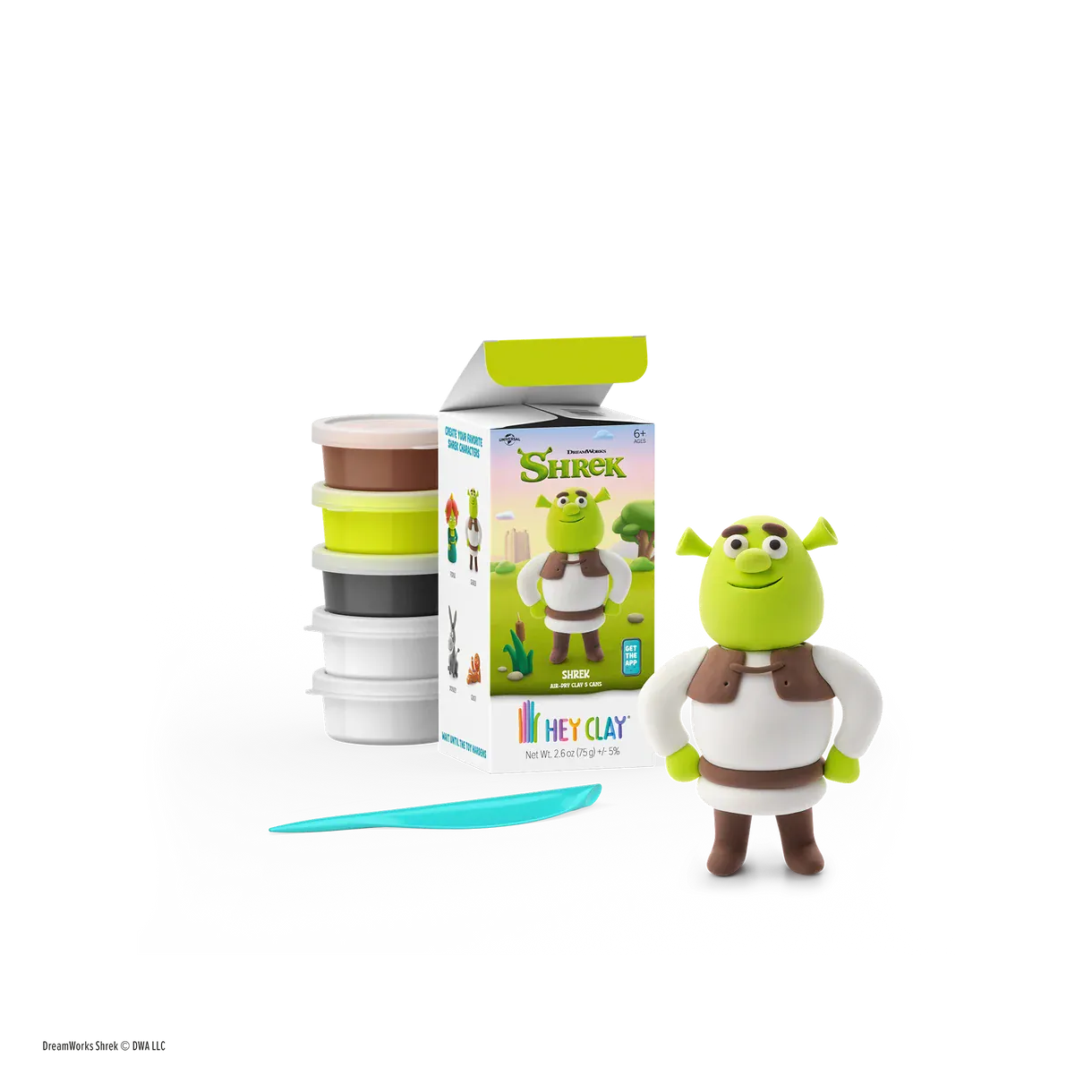 Hey Clay Toys Shrek, 5 Cans