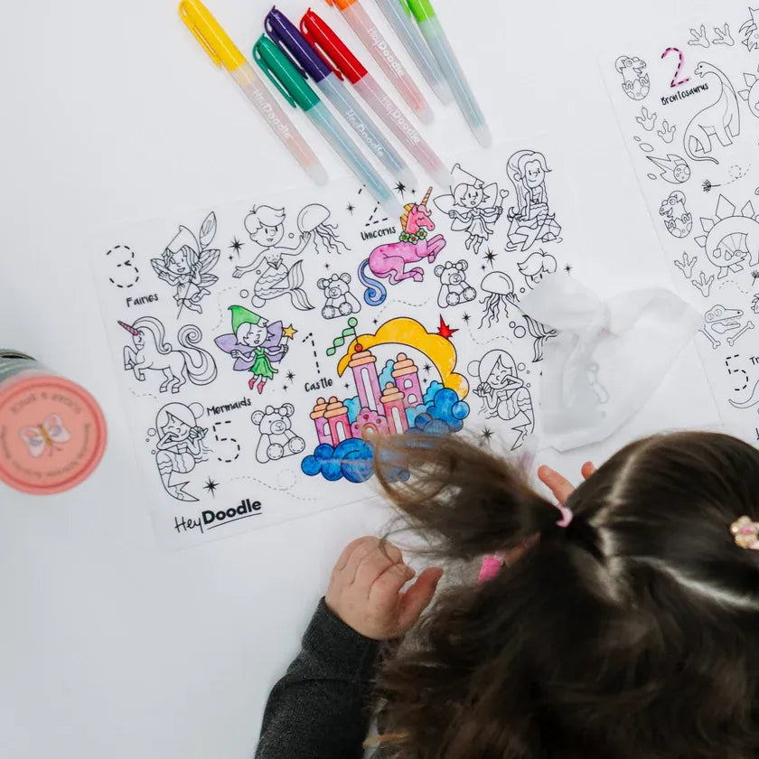 HeyDoodle Sugar & Spice Mini Playmat for toys, featuring colorful, soft fabric with playful patterns and adorable spice-themed designs.