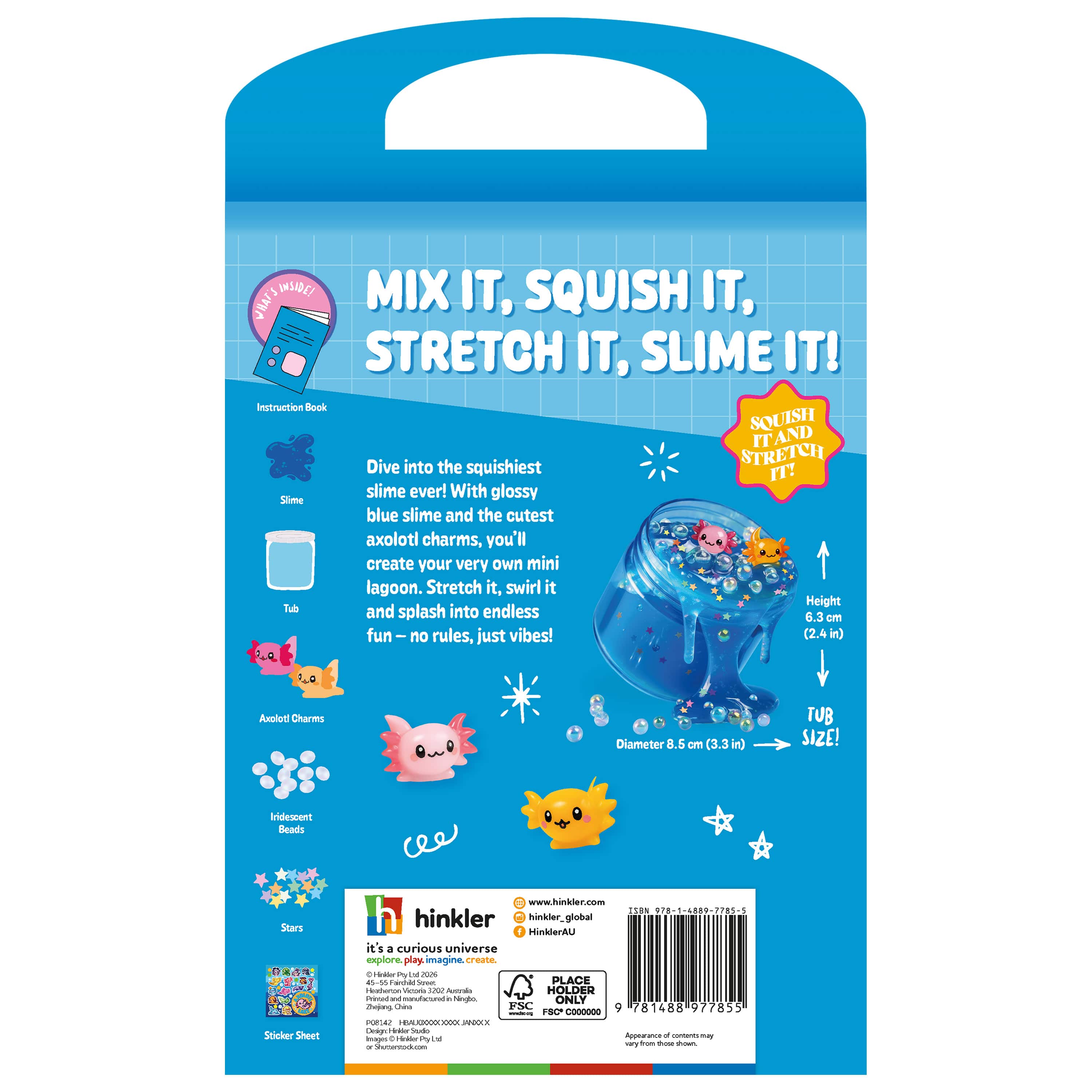 Hinkler Toys Oh My Craft Axolotl Slime Kit