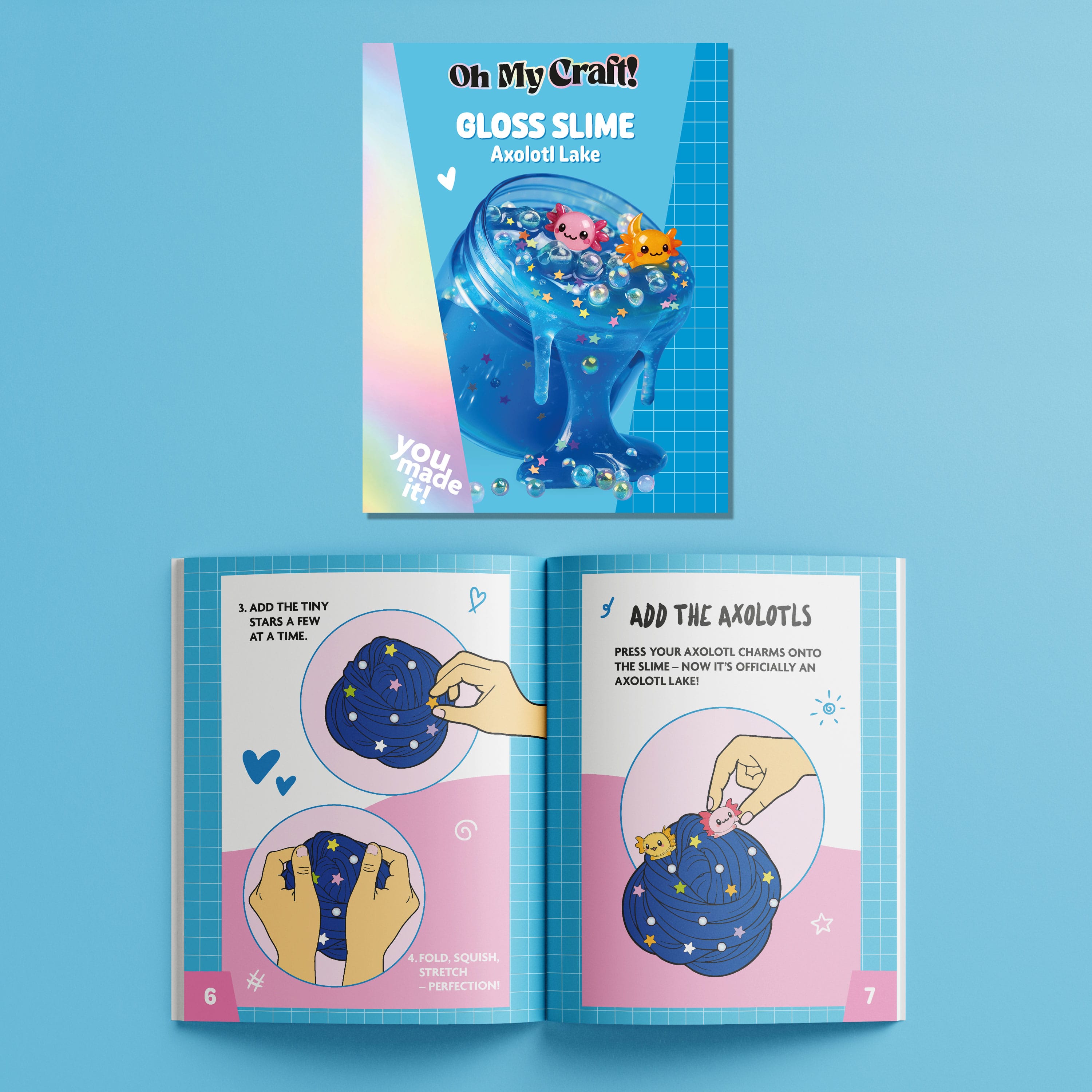 Hinkler Toys Oh My Craft Axolotl Slime Kit
