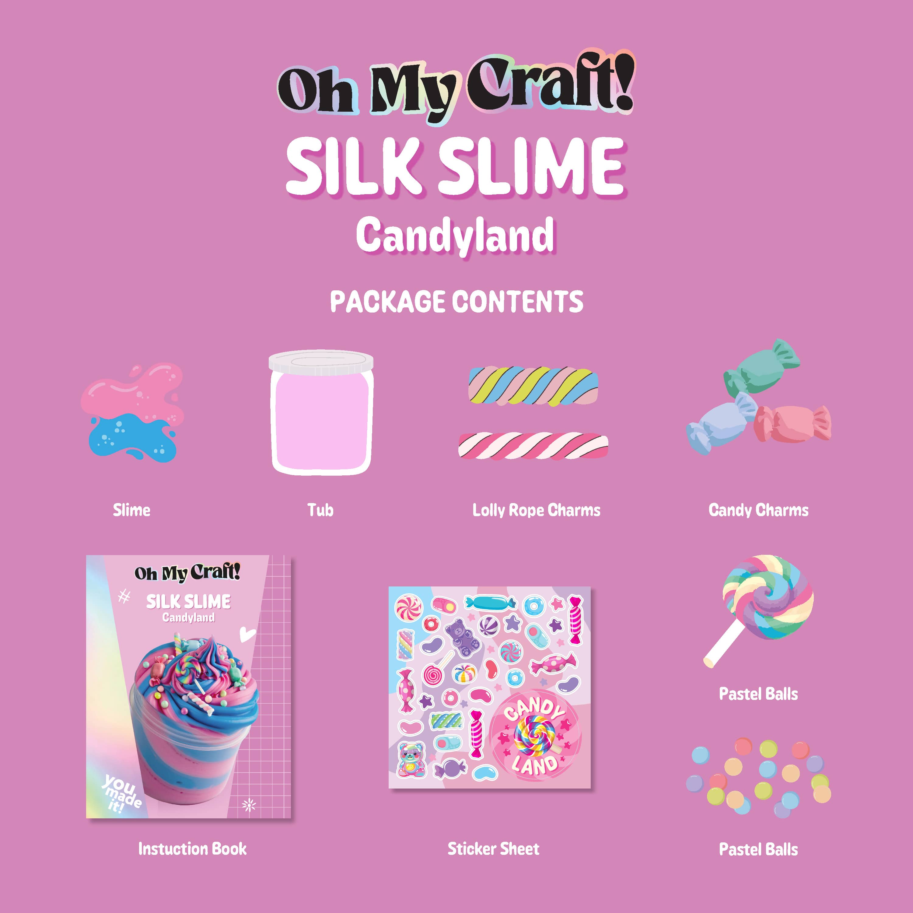 Hinkler Toys Oh My Craft Candyland Slime Kit