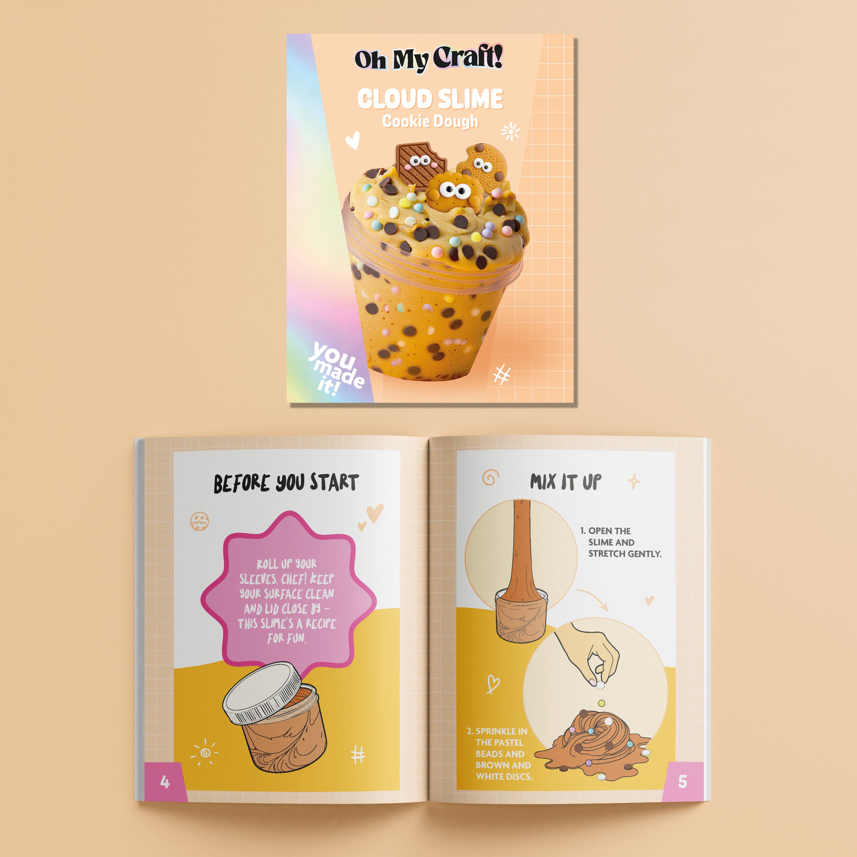 Hinkler Toys Oh My Craft Cookie Dough Slime Kit
