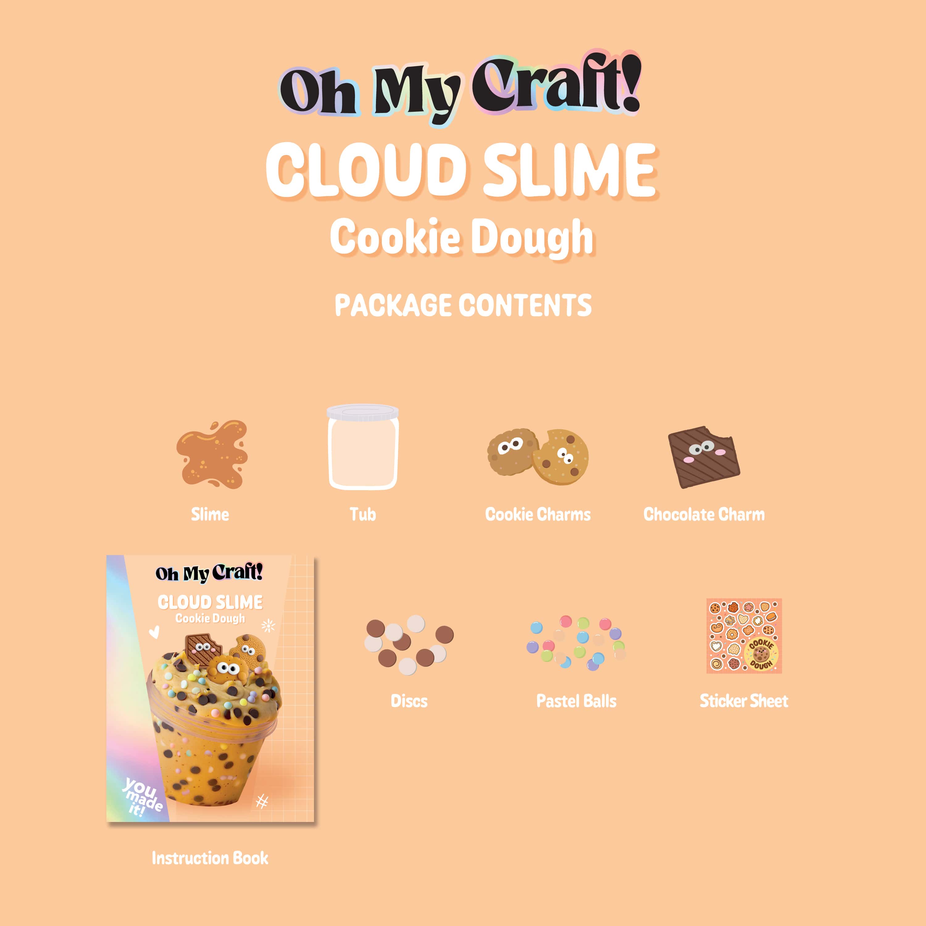 Hinkler Toys Oh My Craft Cookie Dough Slime Kit