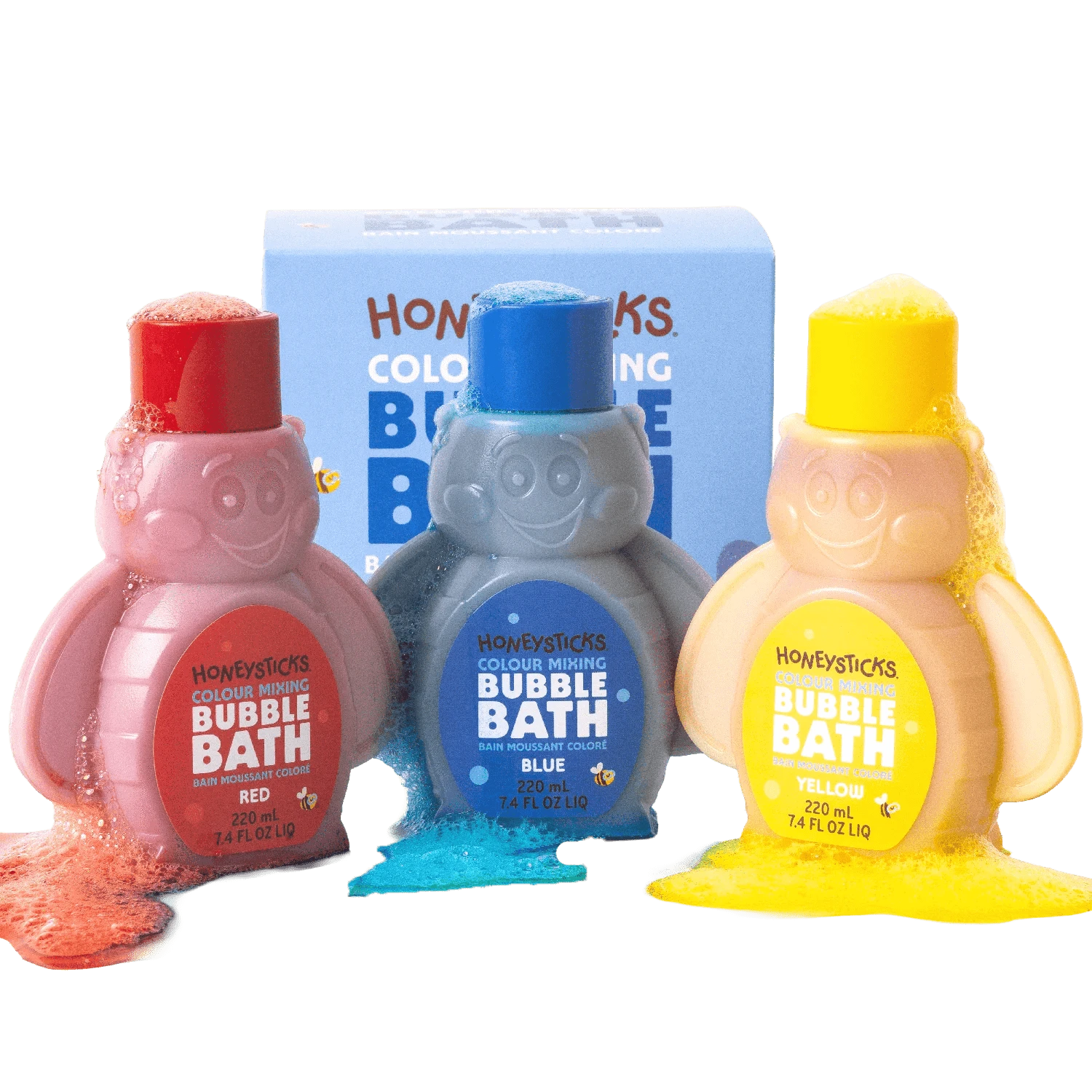 Honeysticks Bath Honeysticks Bubble Bath Colour Mixing 3pk 220ml