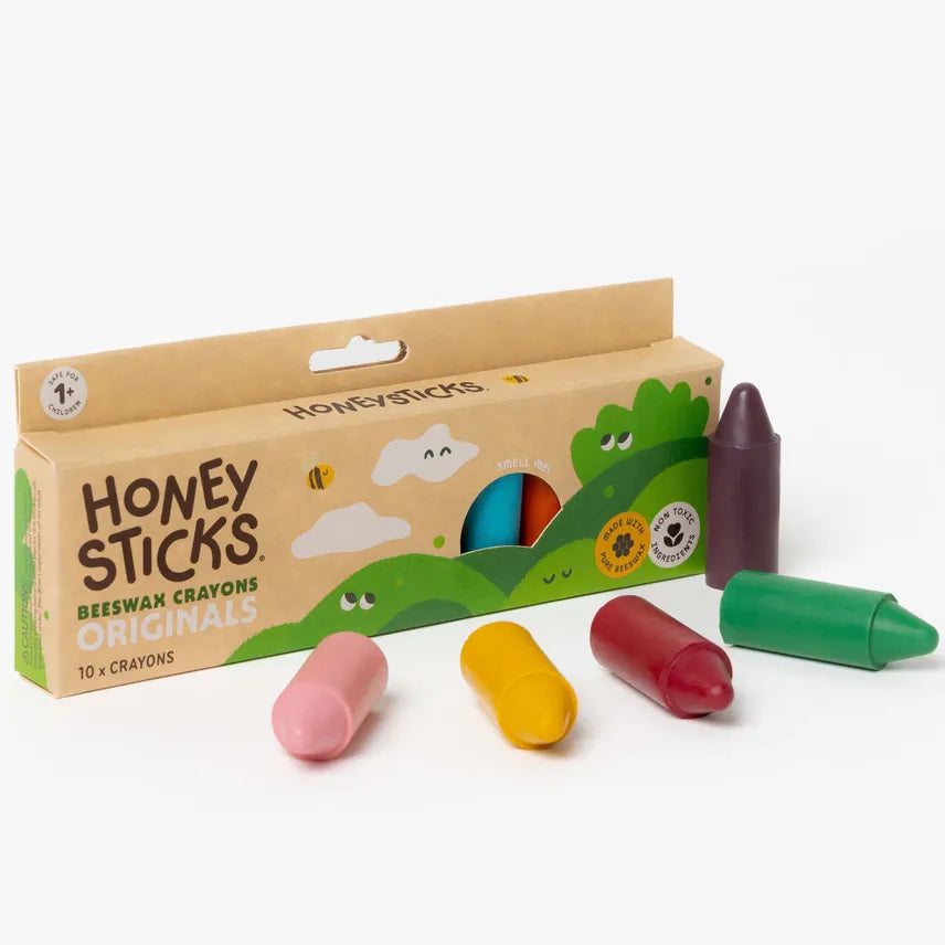 Honeysticks Toys Beeswax Crayons Originals 10pk