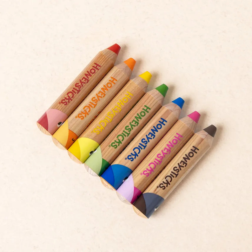 Honeysticks Toys Magic 3-in-1 Beeswax Pencils Little Learners 7pk