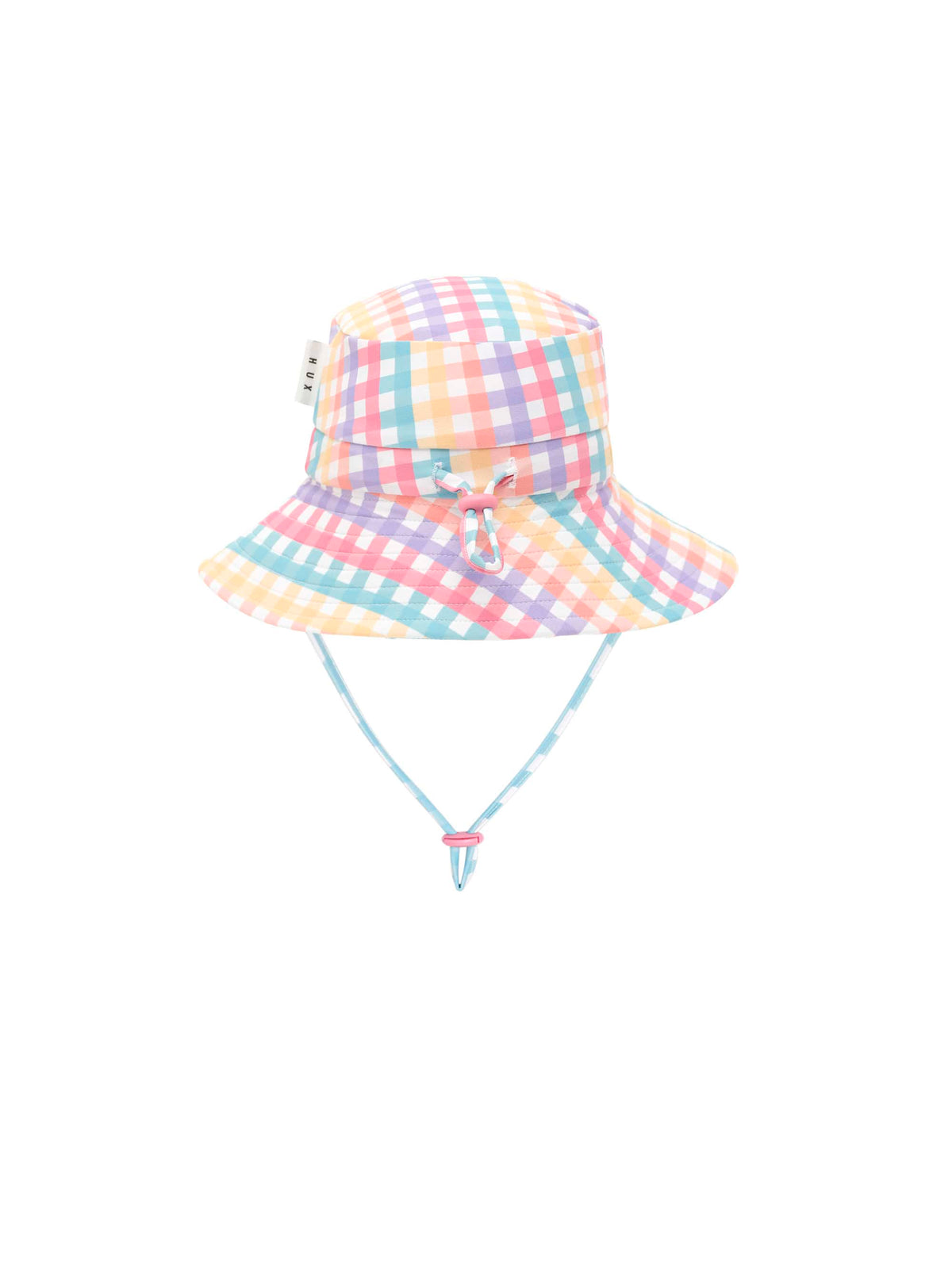 Huxbaby Accesories Hats Rainbow Check Swimhat