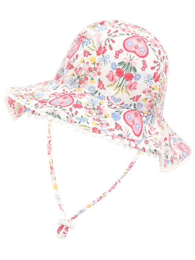 Huxbaby Accesories Hats Scallop Floral Sunhat