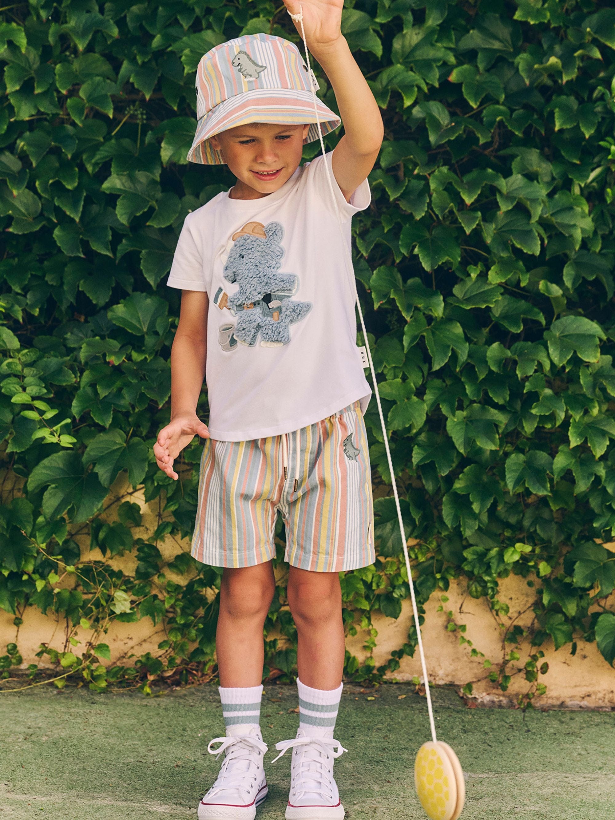 Huxbaby Accesories Hats Vintage Stripe Bucket Hat