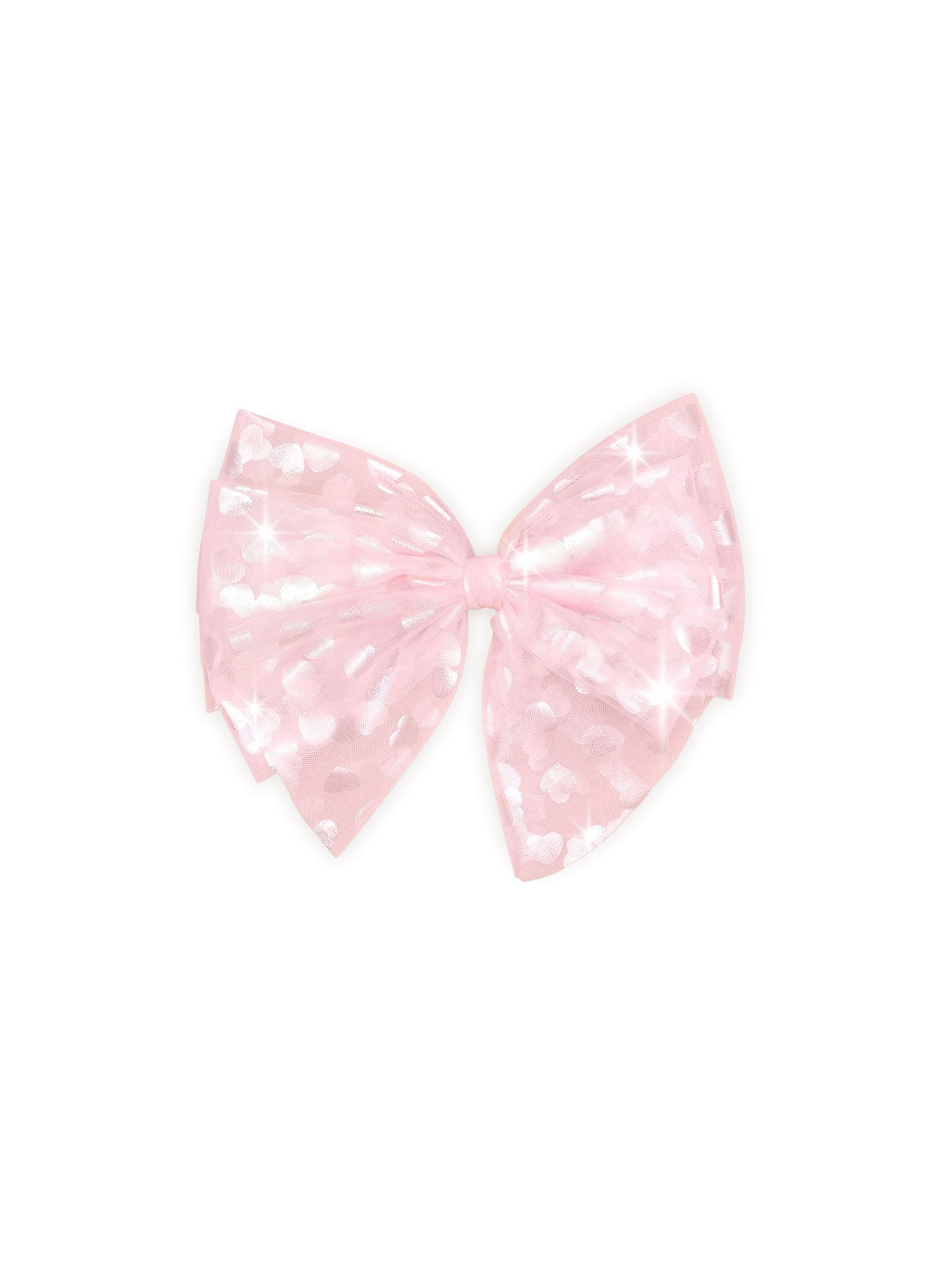 Huxbaby Accessory Hair Shimmer Hearts Party Hair Bow