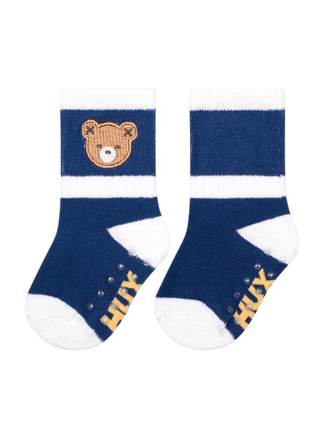 Huxbaby Boys Accessory Hux Apres Ski Cobalt Multi 2Pk Socks