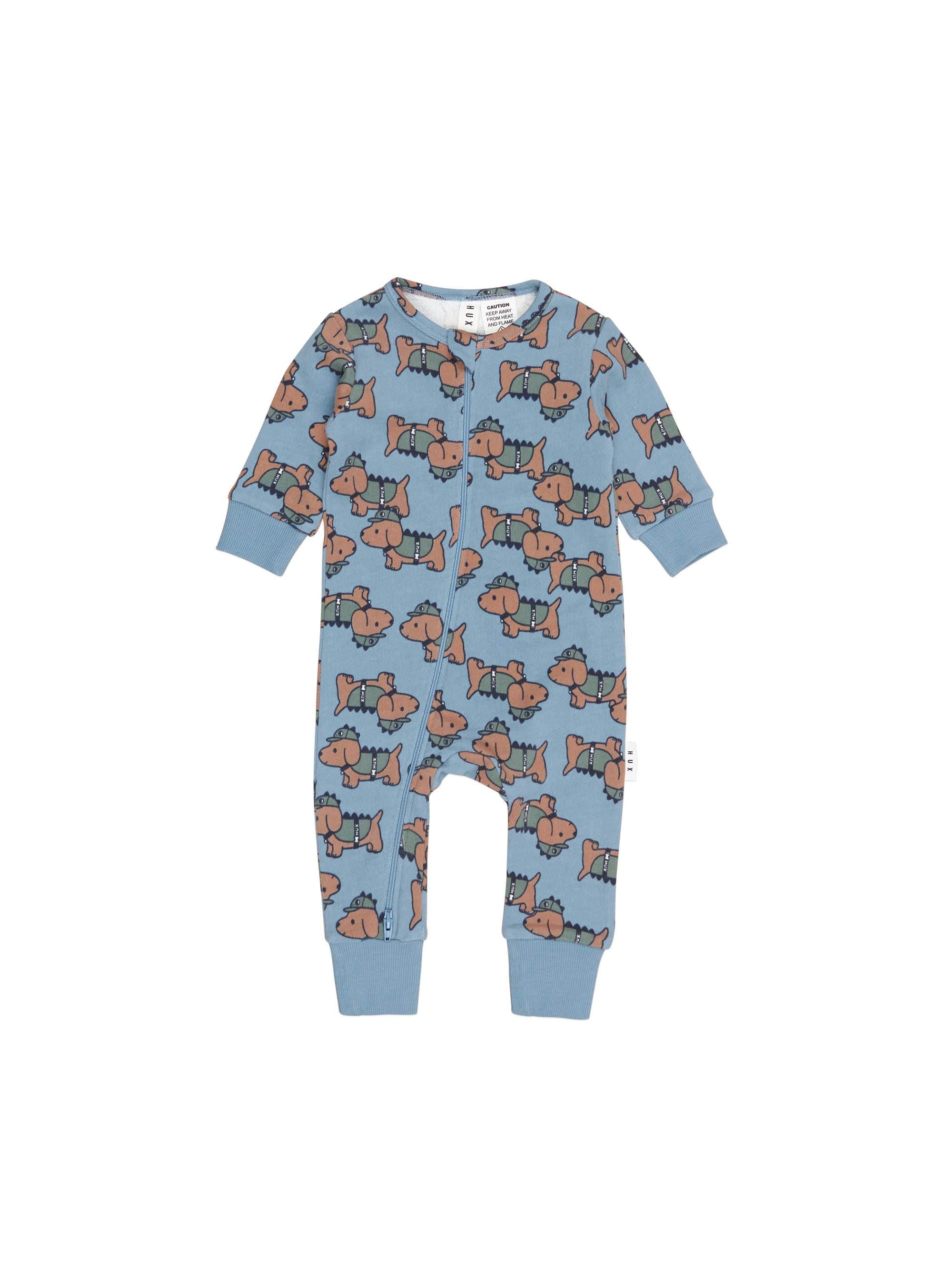 Huxbaby Boys All In Ones Dino Dog Romper