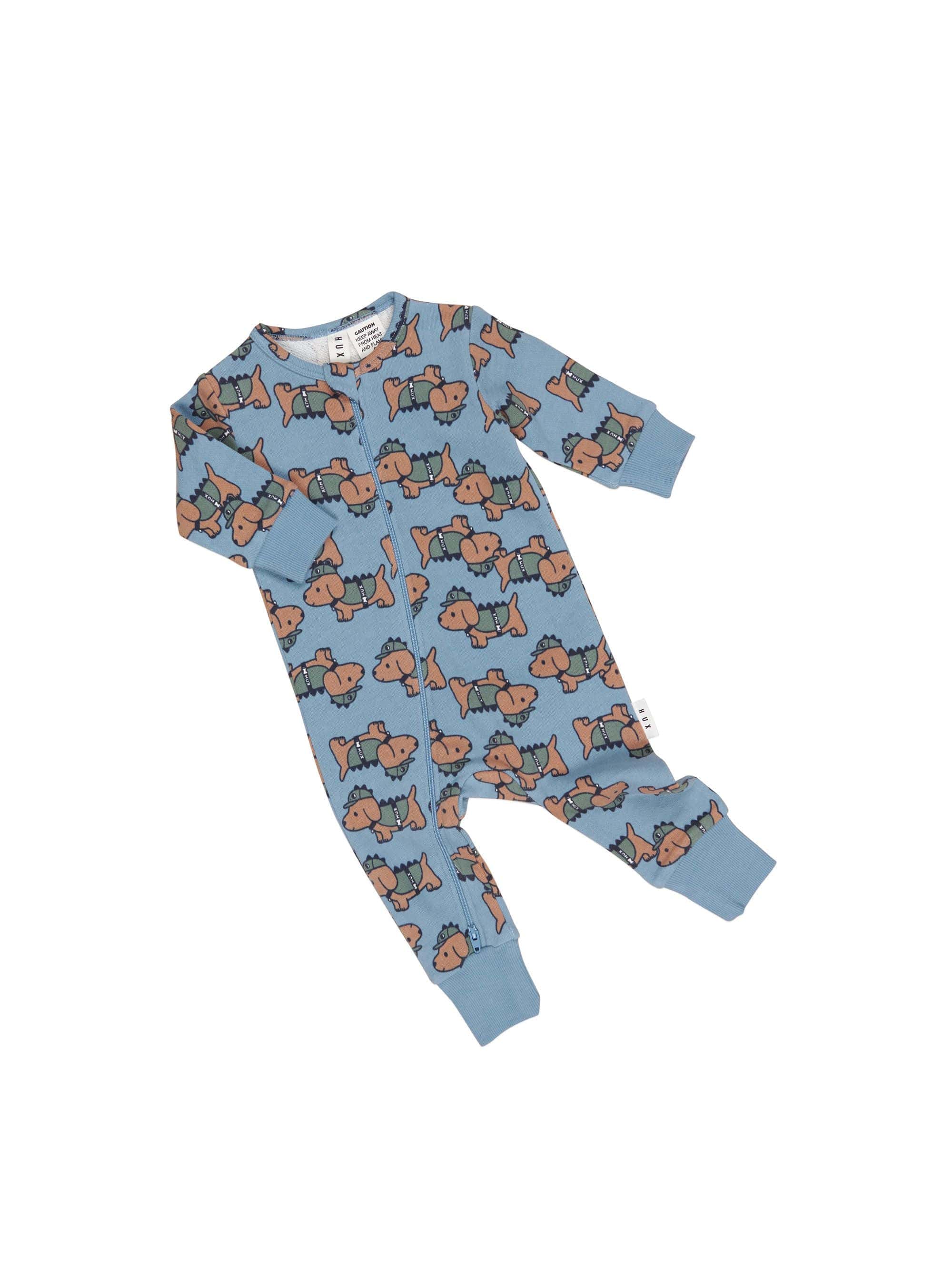 Huxbaby Boys All In Ones Dino Dog Romper