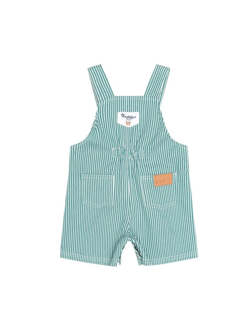 Huxbaby Boys All In Ones Mistletoe Stripe Shortall