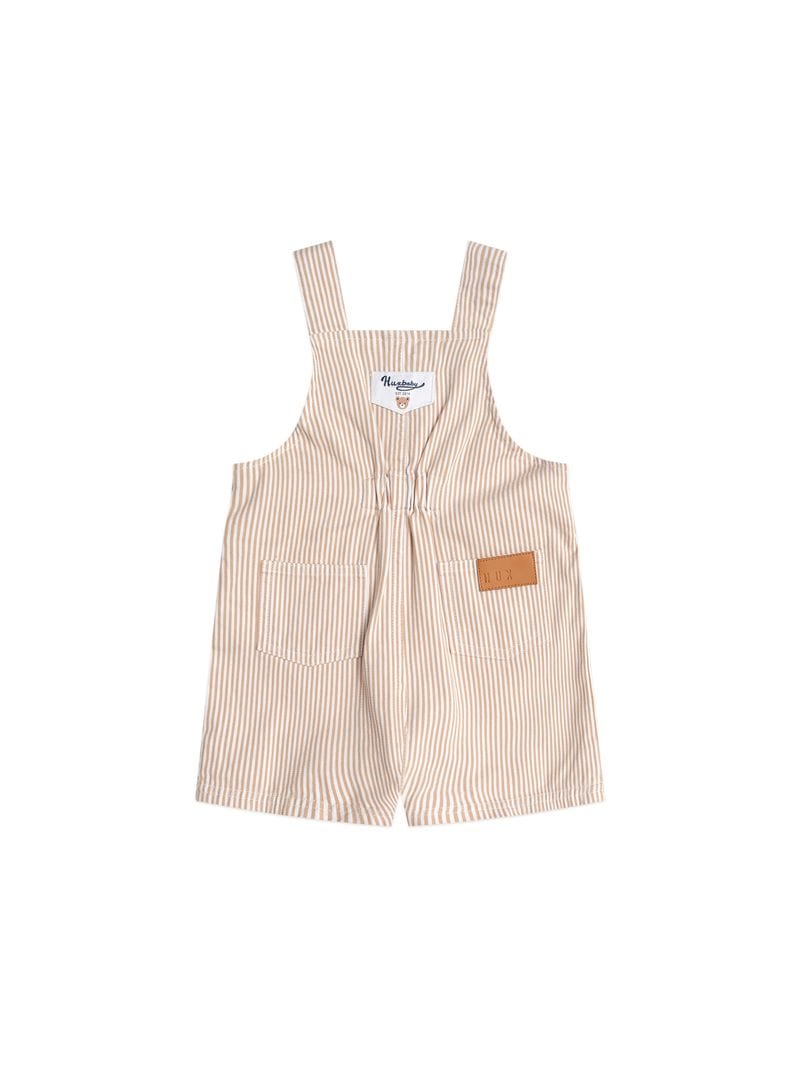 Huxbaby Boys All In Ones Sandbox Stripe Short Overalls