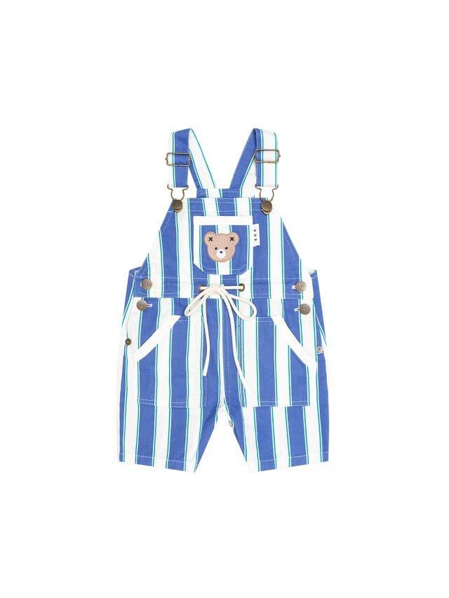 Huxbaby Boys All In Ones Tropical Stripe Shortall